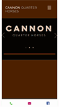 Mobile Screenshot of cannonquarterhorses.com